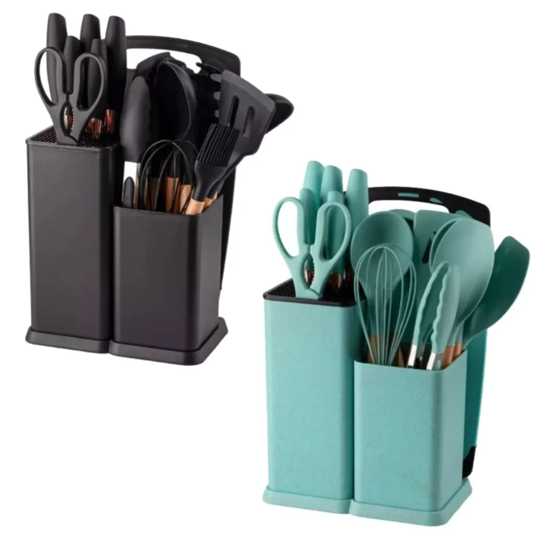 Set Kit Juego Utensilios Cocina 19 Pieza